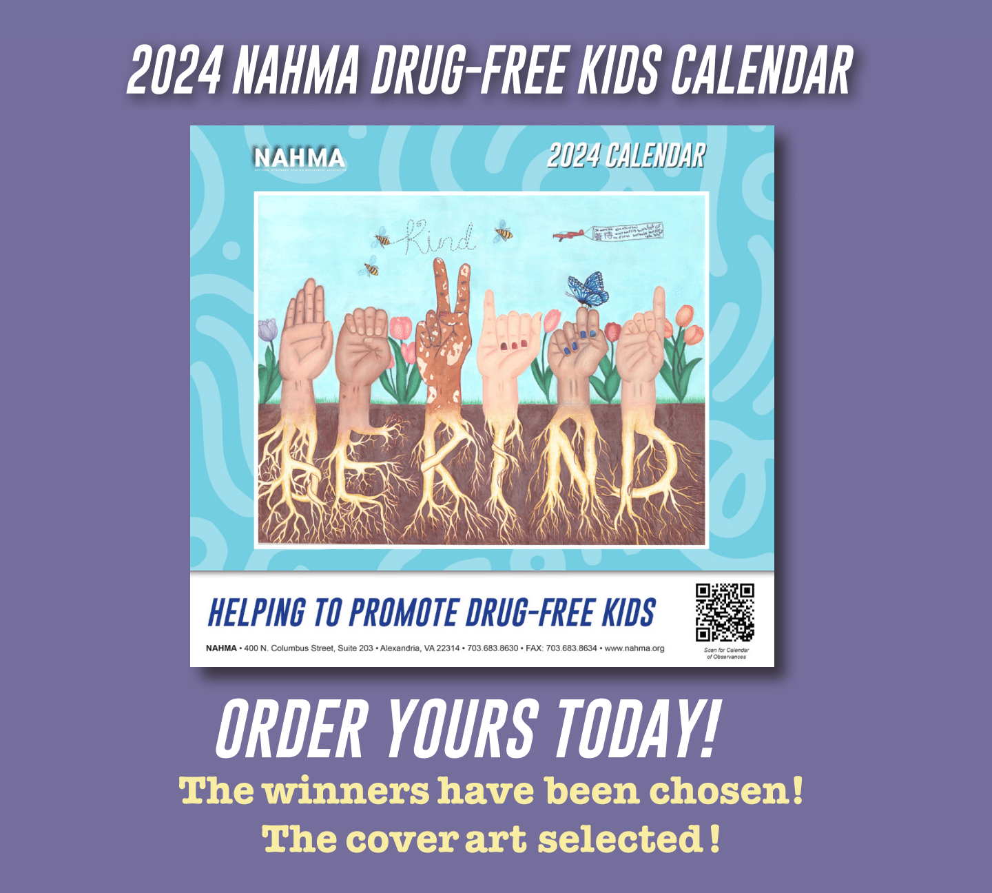 NAHMA 2024 Drug-Free Kids Calendar